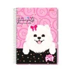 Caderno Universitário Miss Pets 1 Matéria 80 Folhas - Nova Cadernos