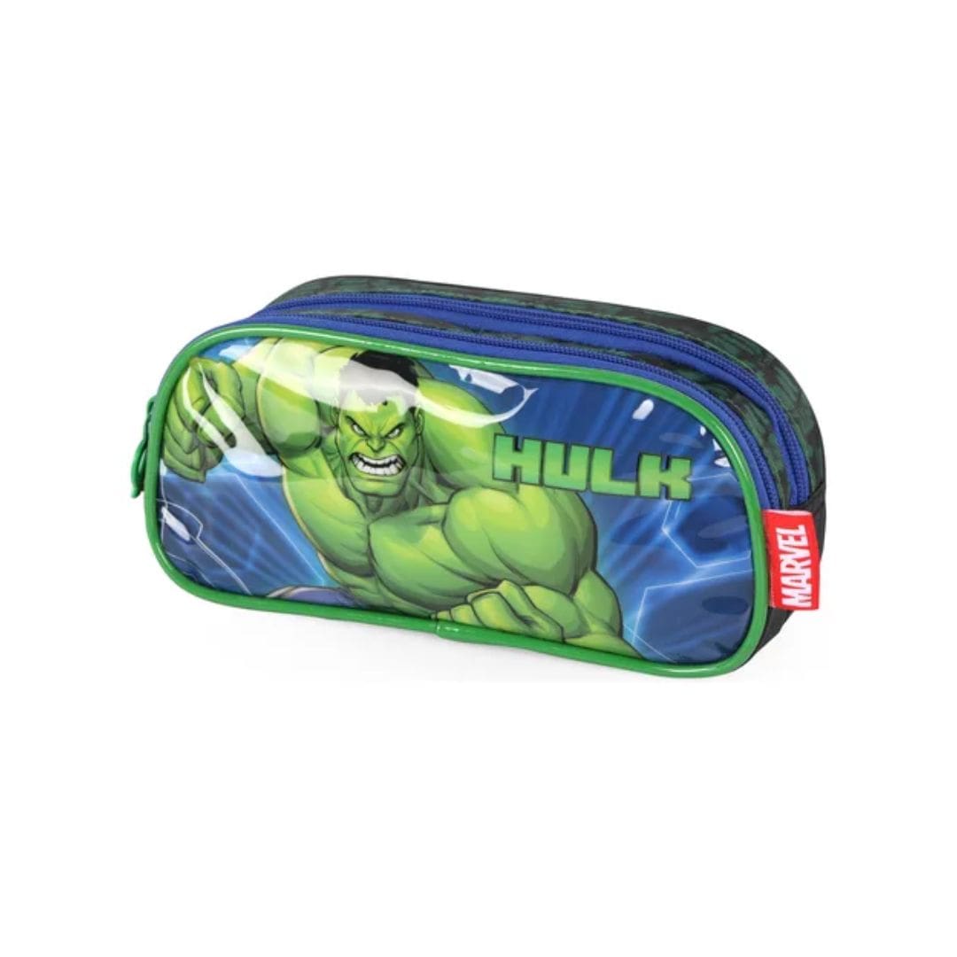 Estojo Hulk 2 Divisórias - Luxcel - Imagem 1