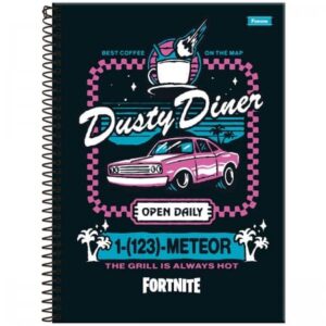 Caderno Universitário Fortnite 1 Matéria 80 Folhas - Foroni - Imagem 3