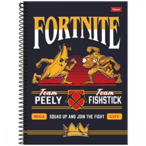 Caderno Universitário Fortnite 1 Matéria 80 Folhas - Foroni - Imagem 8