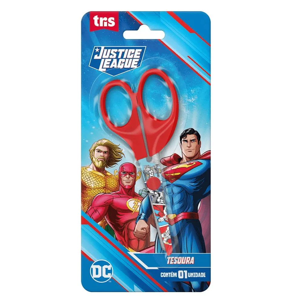 Tesoura Escolar Liga da Justiça - Tris - Imagem 1