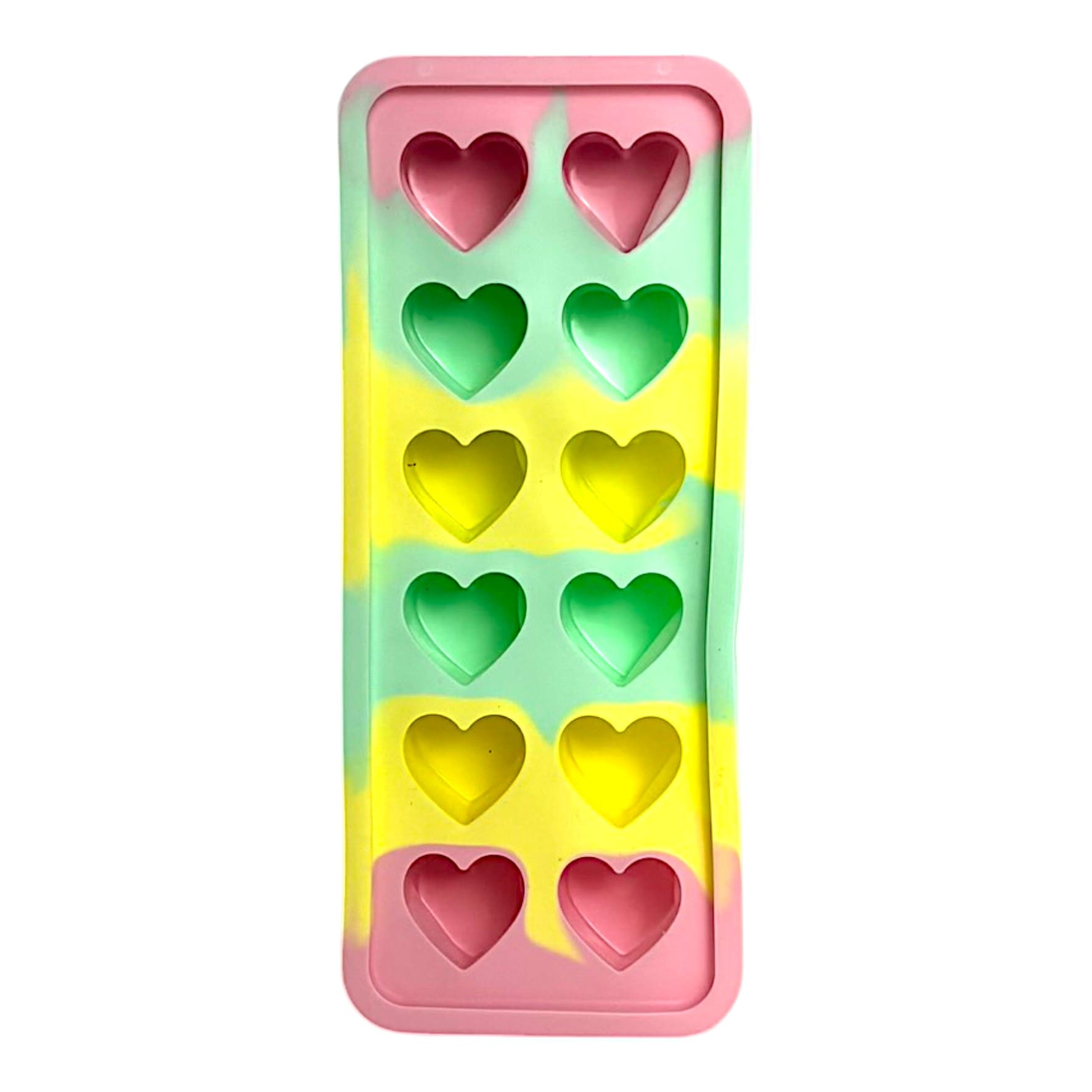 IMG_1723-Photoroom Forma de Gelo Em Silicone 12 Corações Linha Funny - Imagem 1