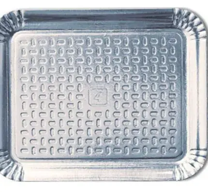 Bandeja Laminada Prata Nº4 27,5x33,5CM