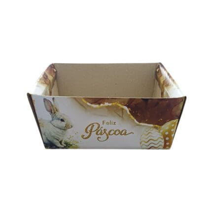 Cesta de Páscoa Quadrada Tamanho M 17x12,5x8 - JR Embahlagem