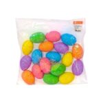 Ovos de Páscoa Decorativos de Isopor com 18 Unidades 4x6cm Cada - Rio Tijucas