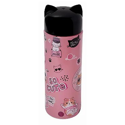 Garrafa Lúdica 500ML Cat Lover Plasútil