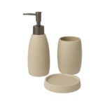 Kit para Banheiro de Porcelana 3 Peças Sortido Berlim - Casa Aurora