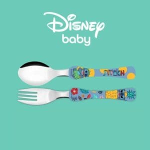 Jogo de Talheres de Inox Infantil Stitch 2 Peças - Simonaggio - Imagem 2