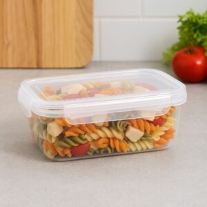 Pote de Plástico PP Transparente com Trava Track 900ML – Plasmont - Imagem 2