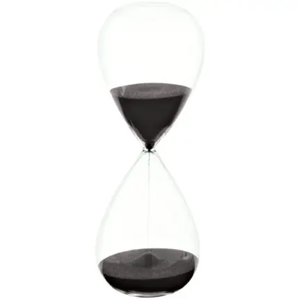 Ampulheta de Vidro Casa Real Decor-20CM