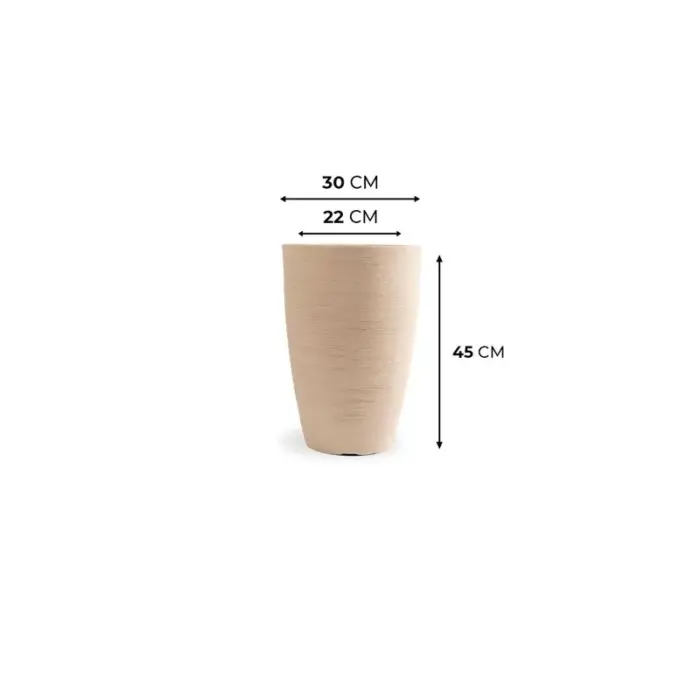 Vaso de Plástico Reciclado em Cone Grafiato 45cm 22,8L - VASAP Design - Imagem 5