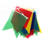 Bandeirinhas de Varal para Festa Junina 60 Folhas 6M Polietileno - Wincy Festa