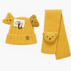 Conjunto com Touca e Cachecol Infantil Ursinho Tamanho Único MD-T163 Cor Sortida - JMD Import - Imagem 5