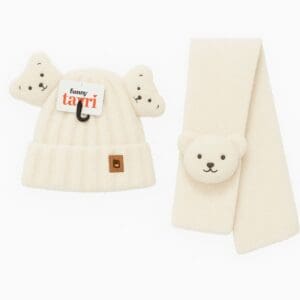 Conjunto com Touca e Cachecol Infantil Ursinho Tamanho Único MD-T163 Cor Sortida - JMD Import - Imagem 7