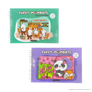 Livro para Colorir Capa Dura Fluffy Moments Sortido - Papercollor