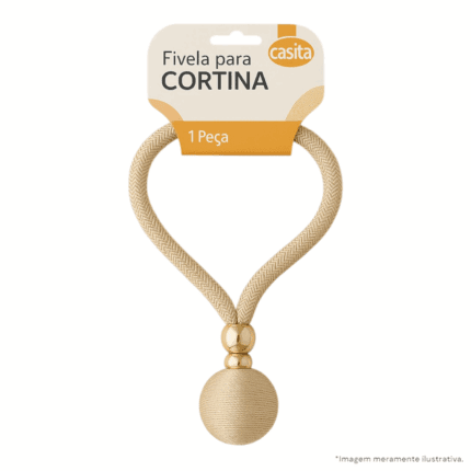 Fivela para Cortina Feito em Poliéster e PP 45cm Sortido- Casíta