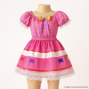 Vestido de Festa Junina Juliana Luxo sem Bermuda Sortido - Bella Festa - Imagem 4