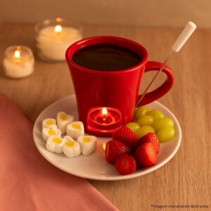 Caneca/Xícara para Mini Fundue Ivy Porcelana 200ml - Lyor - Imagem 2