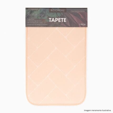 Tapete de Microfibra 38x58cm Linha Soft Square 1 Unidade TAP018 - Rio Home