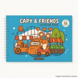Livro para Colorir Capa Dura Fluffy Moments Sortido - Papercollor - Imagem 3