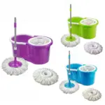 Mop Giratório de 9 Litros com Balde Colorido