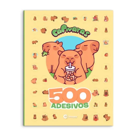 Livro para Colorir Capivara com 500 Adesivos 36 Páginas - Culturama