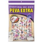 Cortina para Box de Polietileno 1 Peça 1,35x1,78m Peva Extra com Estampa Sortida - Plast Leo