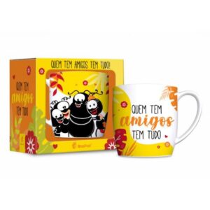 Caneca/Xícara Porcelana Urban 300ML Smilinguido-Brasfoot