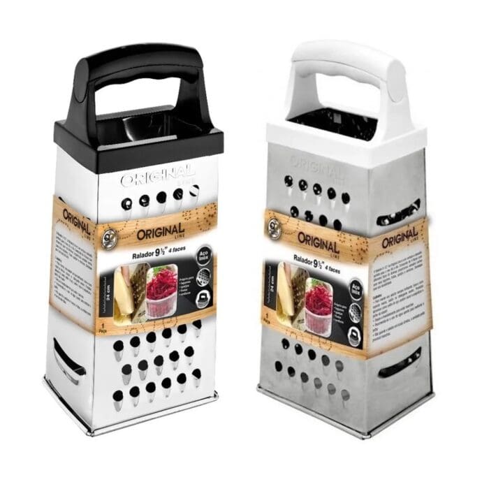 Ralador com 4 Faces 9,5" de Aço Inox 24cm - Original Line - Imagem 3