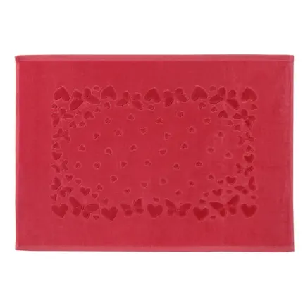 Toalha para Piso Velour Jacquard Romance Liso 70x50cm - Döhler