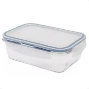 Pote Hermético de Vidro Borossilicato Retangular com Tampa 330ml - Lehaví