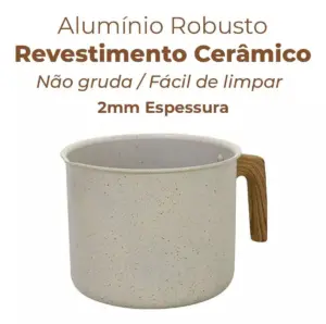 Conjunto de Panelas de Alumínio 8 Peças com Revestimento Interno Antiaderente - Sahara - Imagem 6