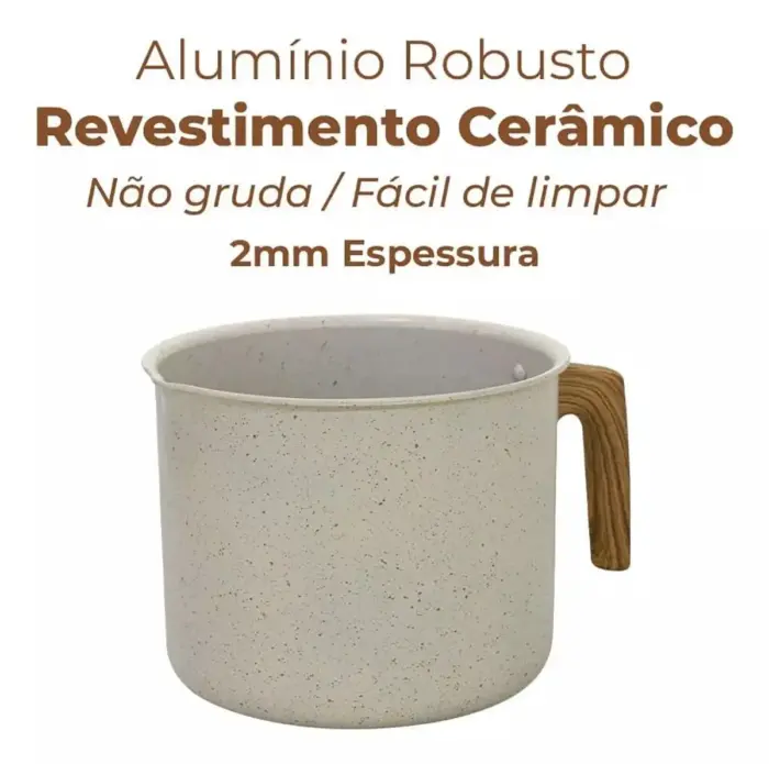 Conjunto de Panelas de Alumínio 8 Peças com Revestimento Interno Antiaderente - Sahara - Imagem 6