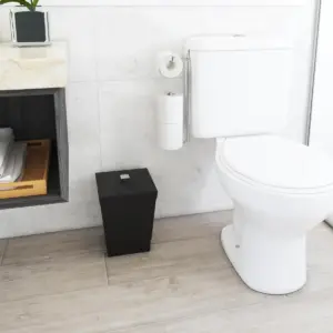Lixeira com Tampa e Anel para Fixar Sacola 6,5L Linha Banheiro - Stolf - Imagem 2