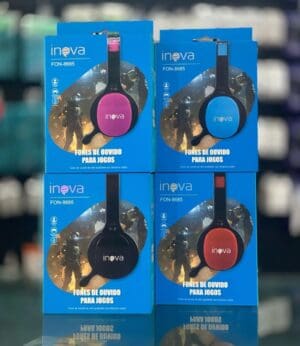 Fone De Ouvido Headset Gamer Com Microfone Ajustável Mp3 Modelo FON-8685 Sortido - Inova - Imagem 3