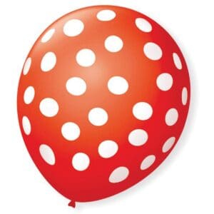 Balão 11 Confete Vermelho com 25un-Happy Day - Imagem 3