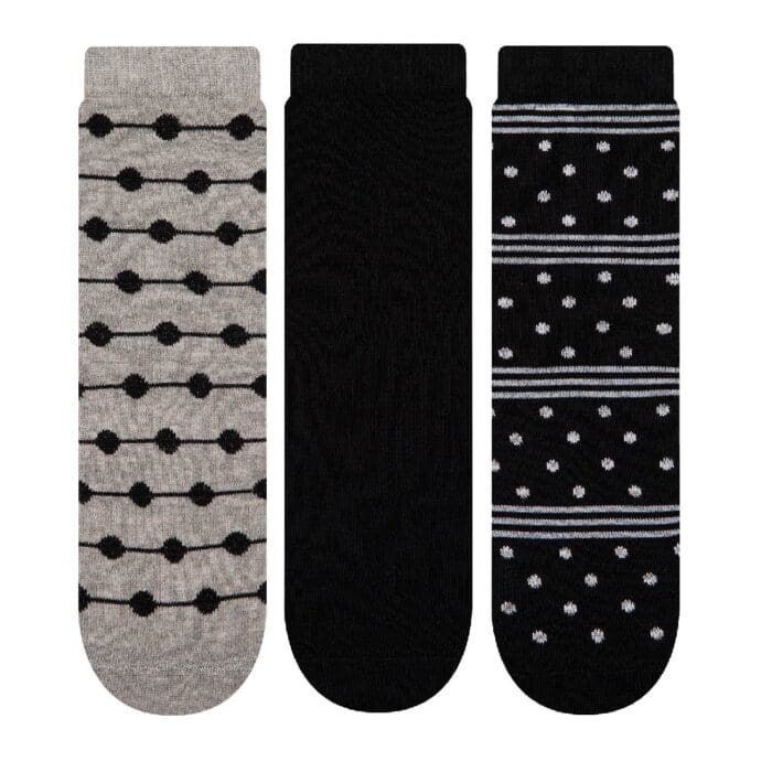Kit 3 Pares de Meia Soquete Adulto 34-39-Cia da Meia - Imagem 1