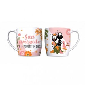 Caneca/Xícara Porcelana Urban 300ML Smilinguido - Brasfoot - Imagem 2