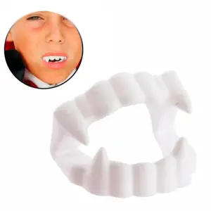 Mini Brinquedo Dentadura de Vampiro de Plástico Pacote com 10 Unidades - BR Festas - Imagem 4
