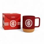 Caneca de Vidro 350ml Cork Times S. C. Internacional - BrasFoot