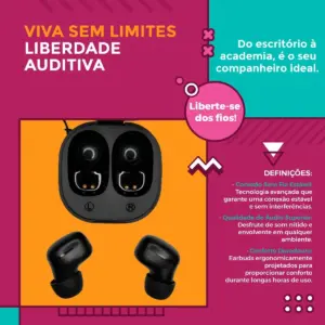 Fone de Ouvido sem Fio Modelo FON-20379 Cores Sortidas - Inova - Imagem 5