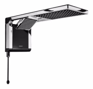 Chuveiro Elétrônico Lorenzetti Acqua Ultra Duo Flex Preto Cromado 6800w 220v - Lorenzetti