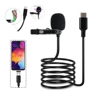 Microfone de Lapela Para Celular com Entrada Tipo-C com fio 1,5M - Inova - Imagem 4