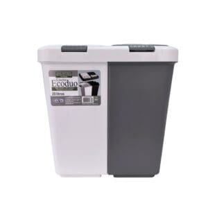 Lixeira Ecoduo com 2 Compartimentos e Tampa Removível 20L - Lig Brin - Imagem 4