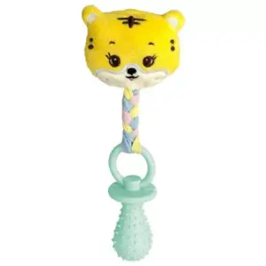 Mordedor Pet Pelucia com Chupeta de Borracha 21X7cm-Rio Tijucas