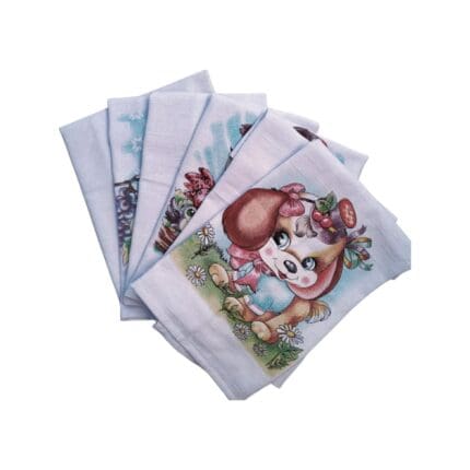 Pano de Prato Decorado Diversas Estampas 43x67cm Sortido - GePanos