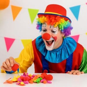 Nariz de Palhaço Mini Brinquedo com 10un-Festas - Imagem 2