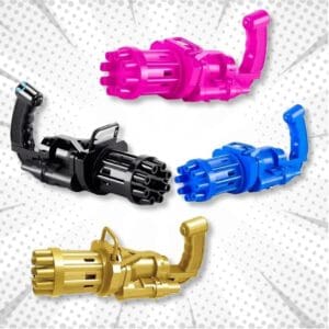 Brinquedo Gatling Lança Bolhas a Pilha-miki Toys - Imagem 3