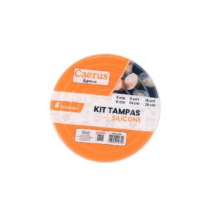 Kit com 6 Tampas de Silicone Elasticas e Reutilizaveis-Caerus Home