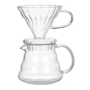 Jogo Passador de Café e Jarra Borossilicato de Vidro 500ml - Mimo Style